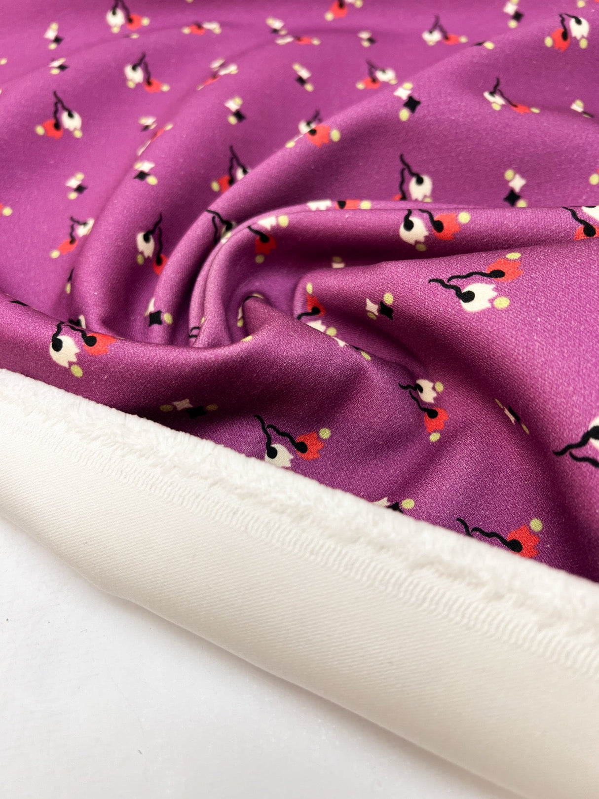 Cotton Twill Printed Purple