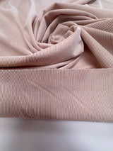 Beige Golden Knitted Fabric Polyamide Lurex Elastane
