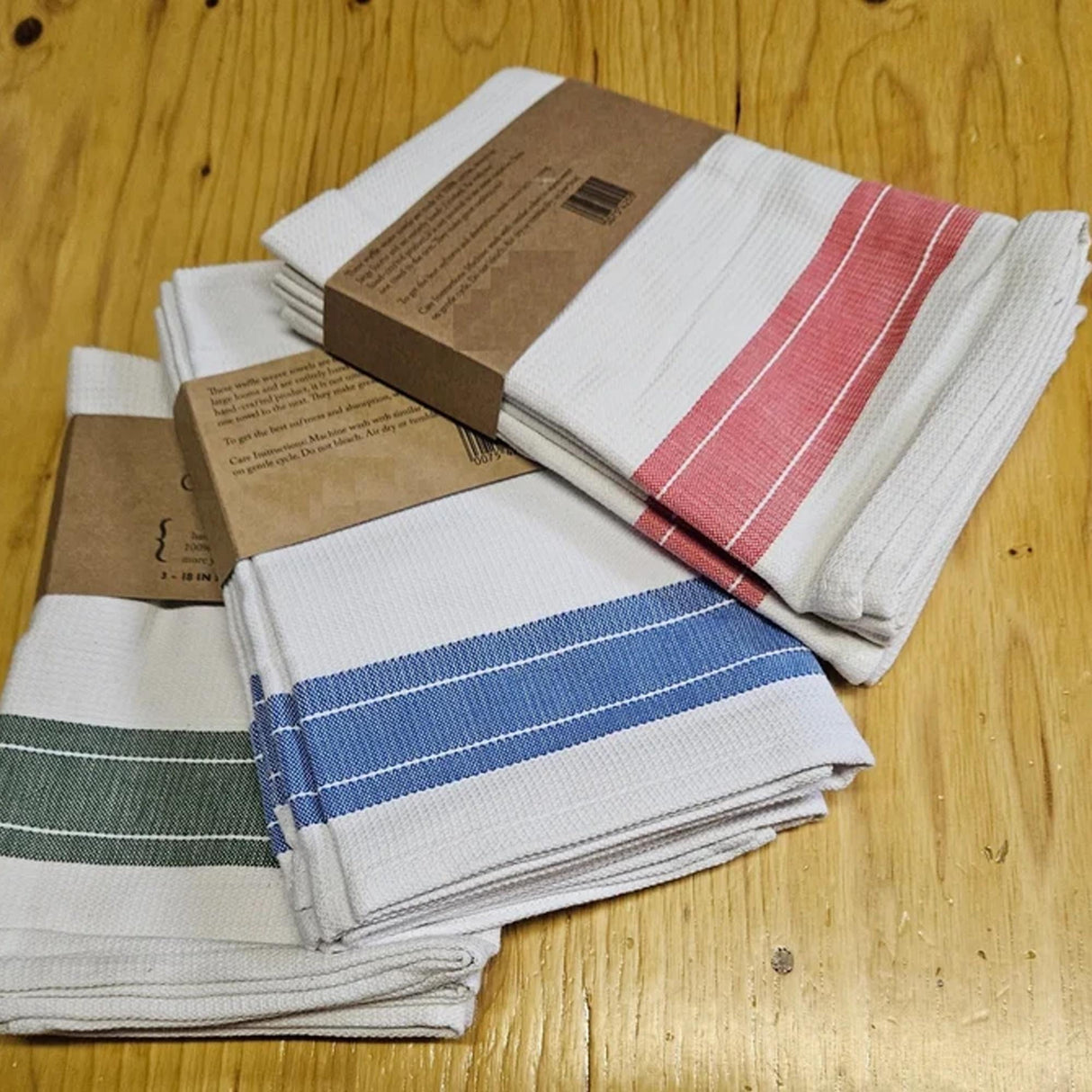 Trader Joe’s Waffle Weave Cotton Kitchen Towels Dish- Drying & Spill-Sopping