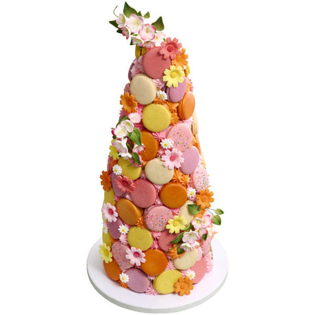 Daisy White Flower Assortment Gum Paste Toppers - 4 per order