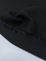 Wool Crepe Fabric Black