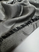 Viscose Cupro Blend Graphic Gray Lining
