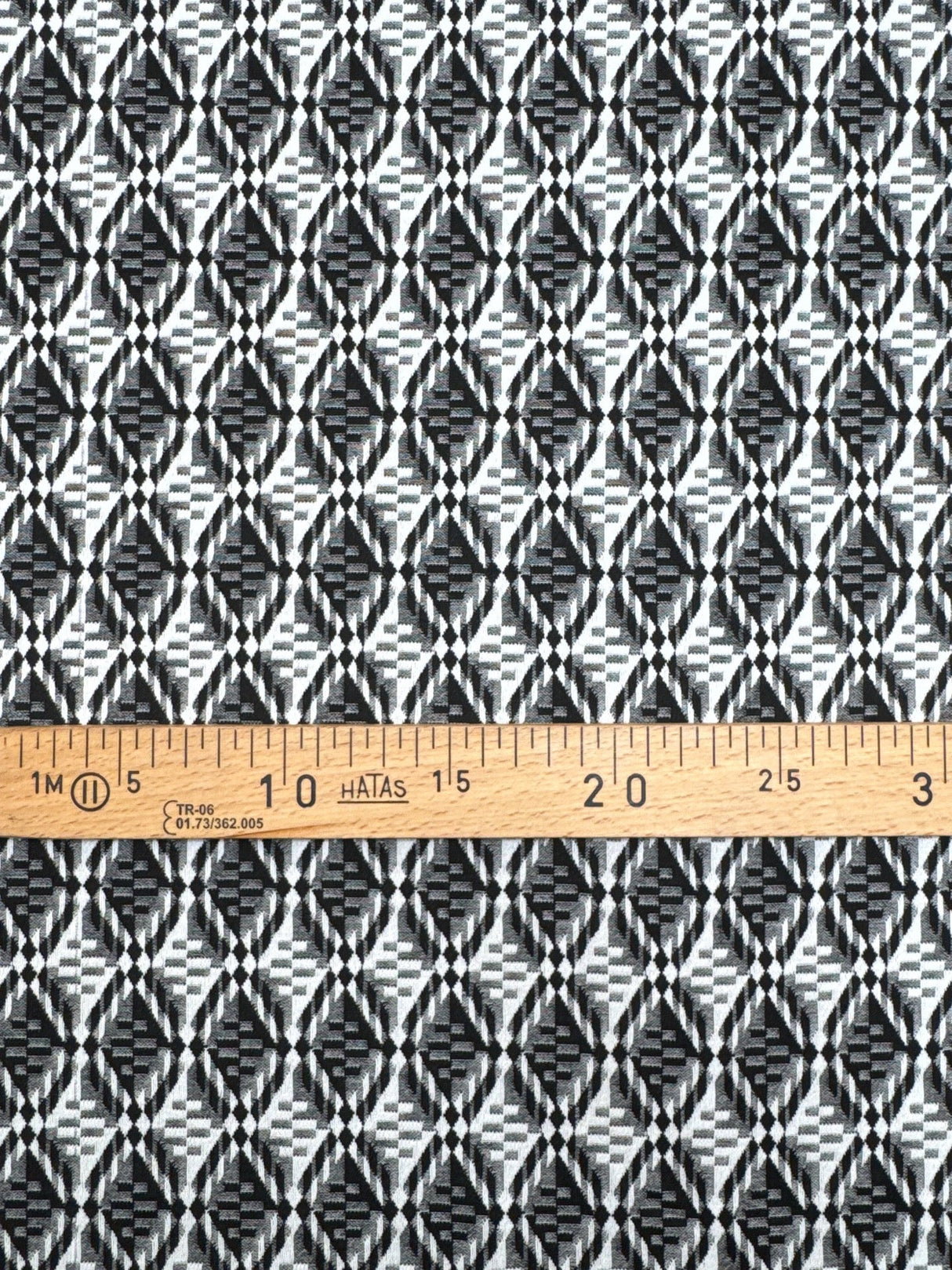 Polyamide Elastane Jacquard Knit Black White