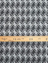 Polyamide Elastane Jacquard Knit Black White