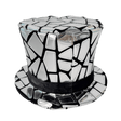 Mirror mosaic top hat with elastic fit for adults and teens