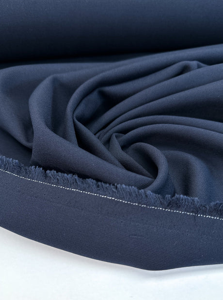 Blue Polyamide Cotton Elastane Knit