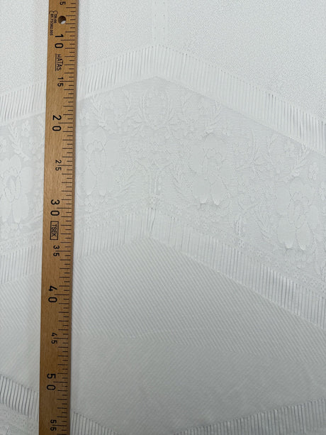 Polyamide Elastane Knitted Fabric White Panel Print