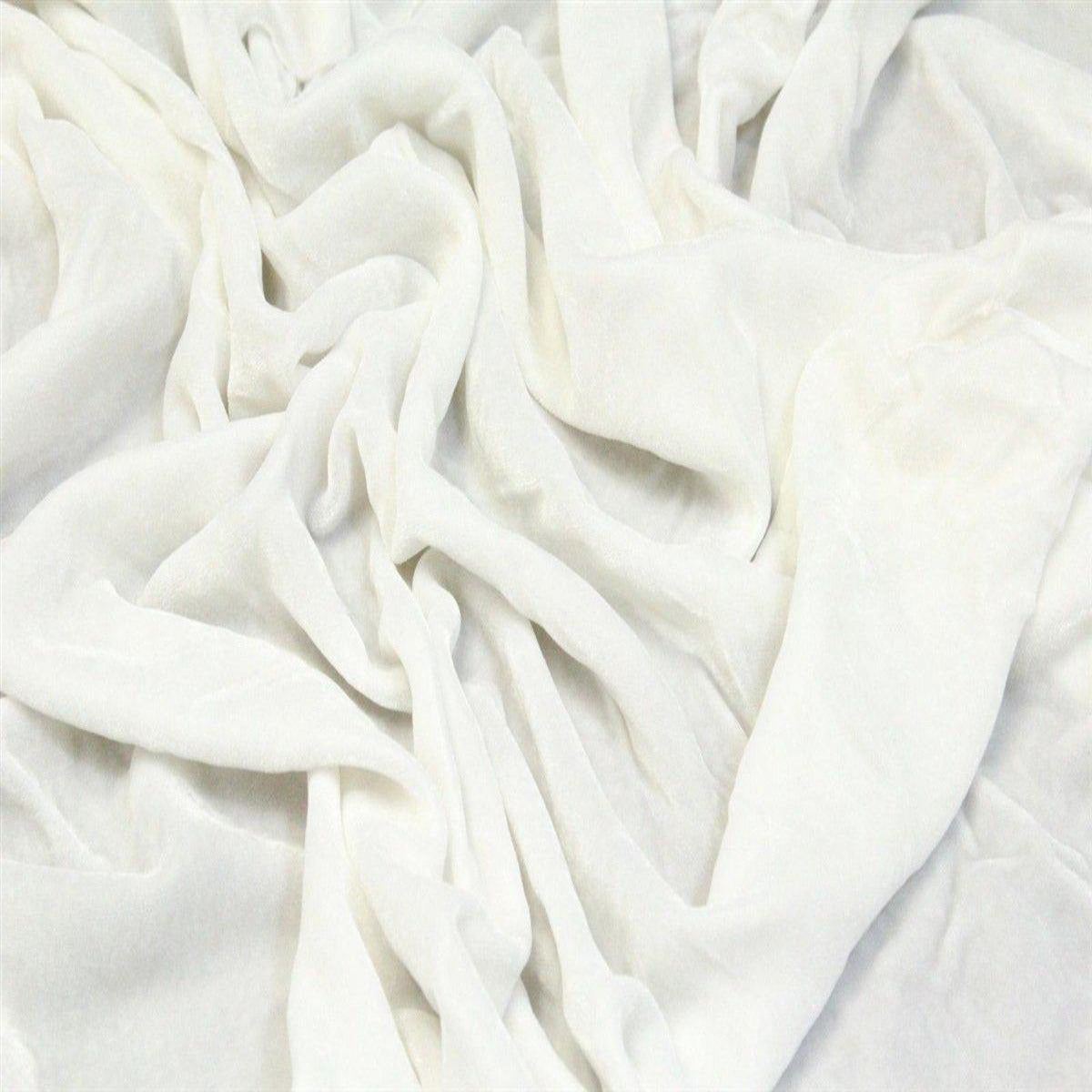 Silk Rayon Velvet Fabric - 80 Percent Rayon 20 Percent Silk, Velvet, 45" Width, 180 GSM (1 Yard)
