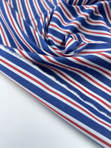 Cotton Poplin Blue Striped