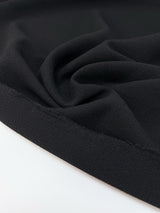 Wool Bonded Crepe Black