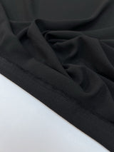 Black Polyamide Crepe Fabric