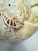 Polyamid Macramé Floral White-Beige