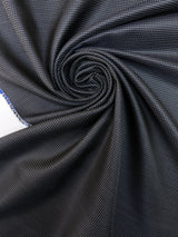 Wool Blend Changeant Jacquard Blue Black
