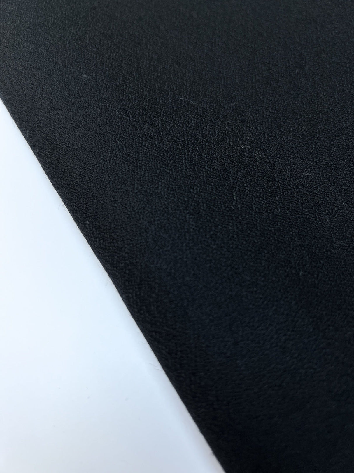 Wool Crepe Blue Black Italian