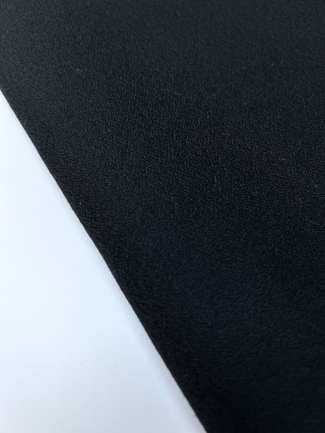 Wool Crepe Blue Black Italian