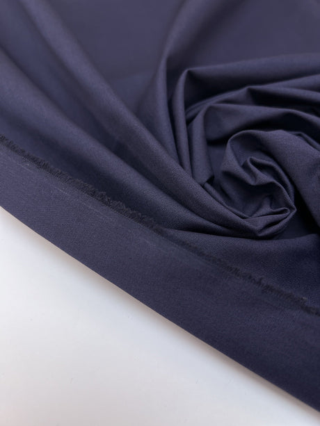 Polyester Cotton Woven Suiting Purple-Blue