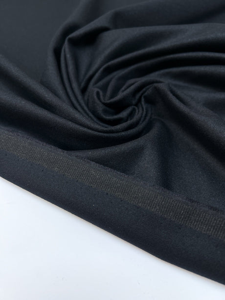 Polyester Viscose Twill Blue Black