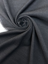 Italian Wool Fabric Gray Black