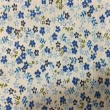 Small Floral Print Poly Cotton Fabric - Small Floral, 59" Width (1 Yard)