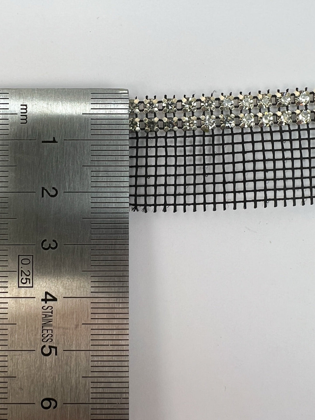 Lurex Sewing Notions Silver Black