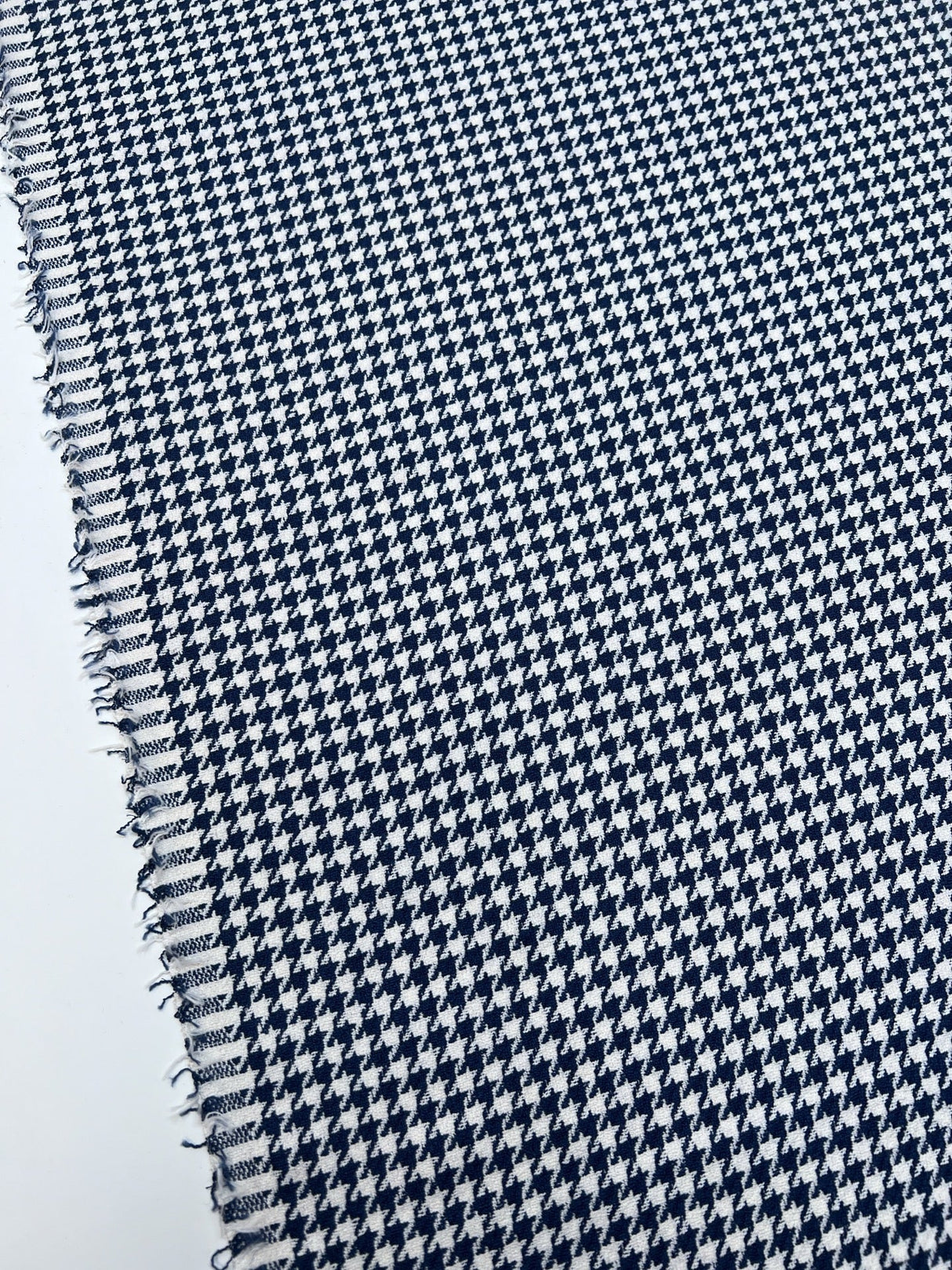 Cotton Houndstooth Tweed Fabric