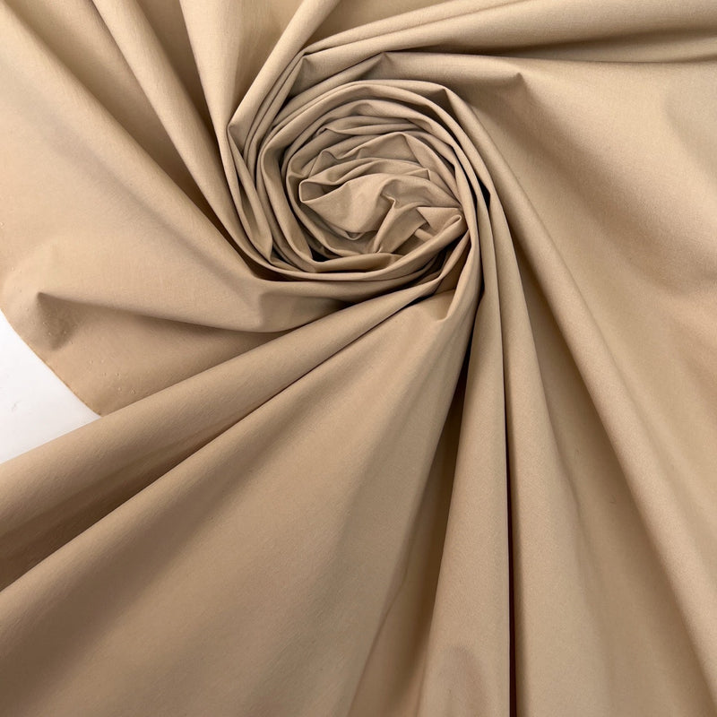 Cotton Elastane Woven Beige