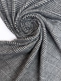 Wool Tweed Checked Gray Black
