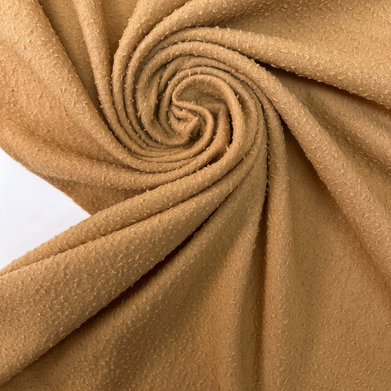 Italian Wool Fabric Yellow Brown