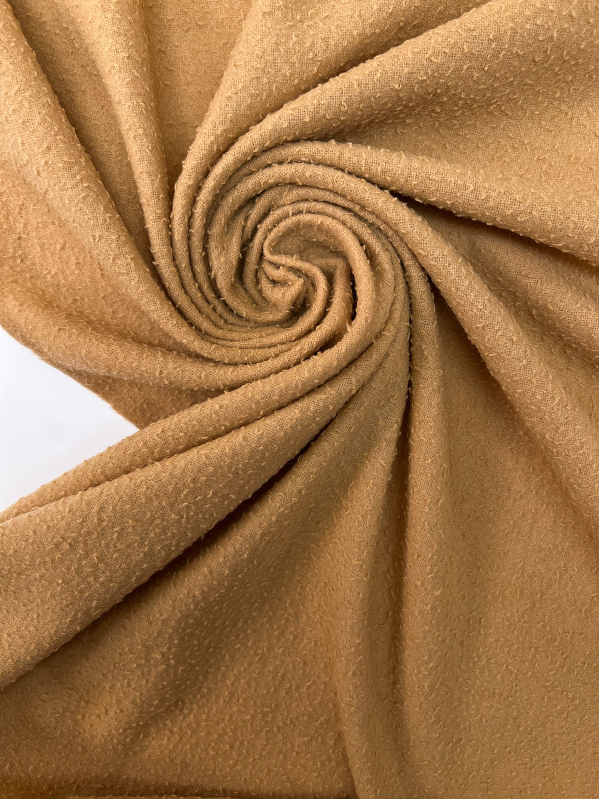 Italian Wool Fabric Yellow Brown
