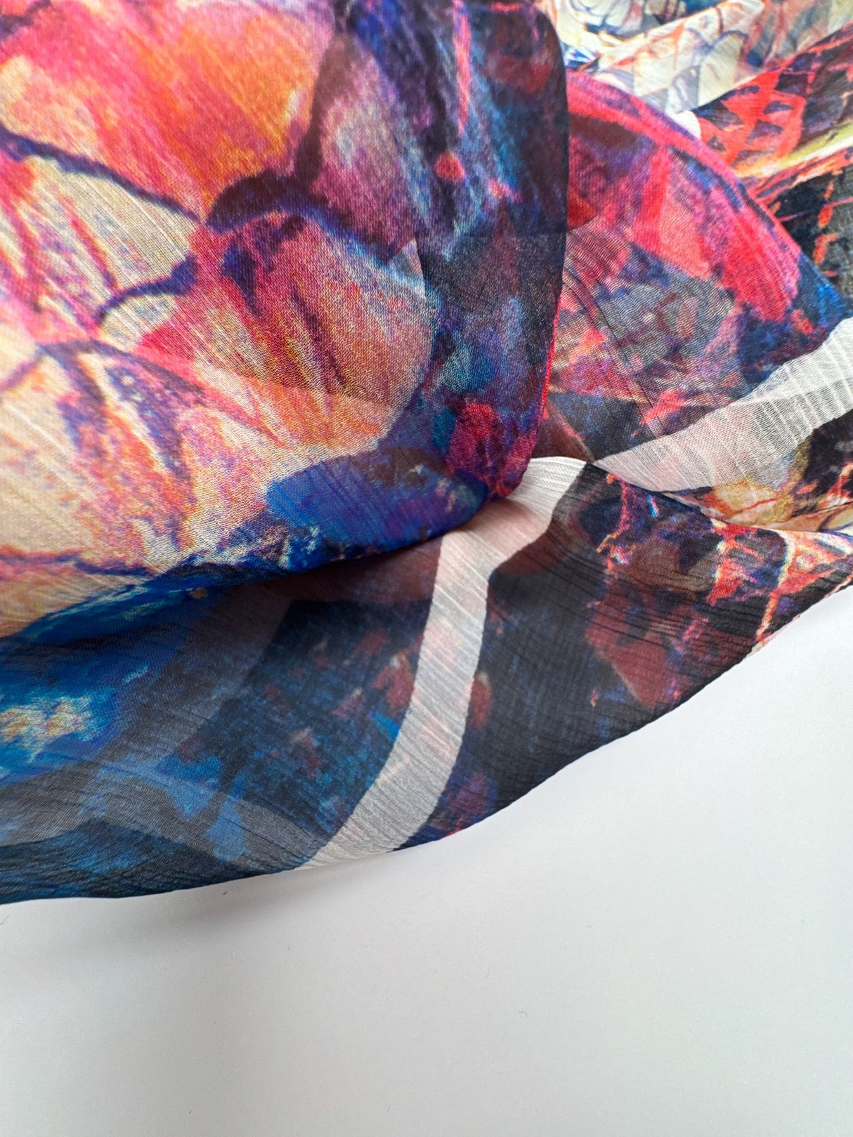 Silk Chiffon Printed Animal Panel Fabric