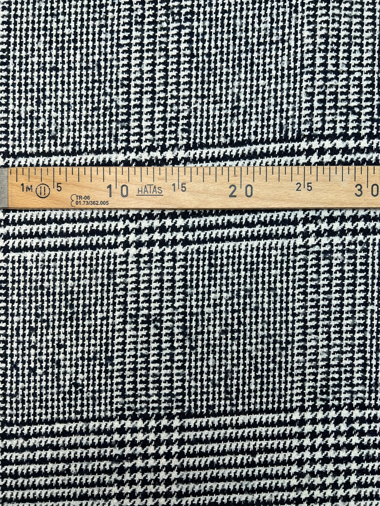 Checked Wool Acrylic Cotton Bouclé