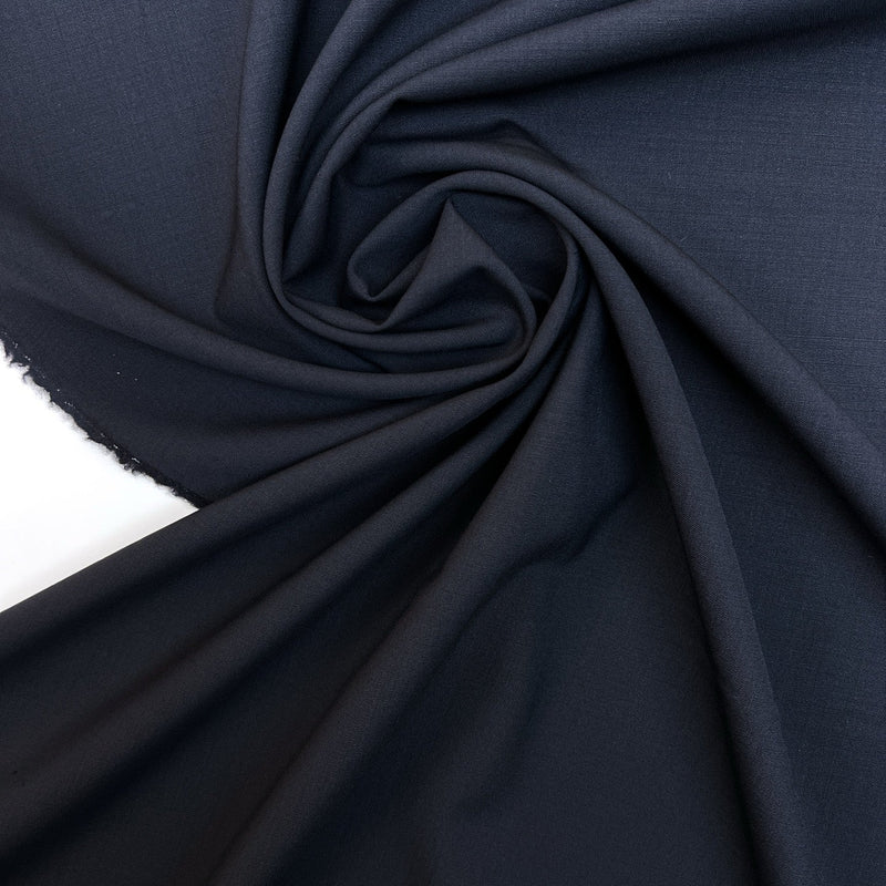 Wool Stretch Suit Fabric Blue