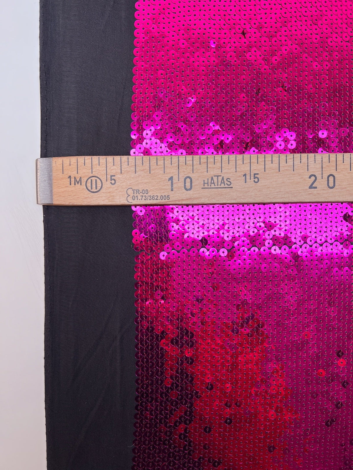 Pink Sequined Knitted Fabric