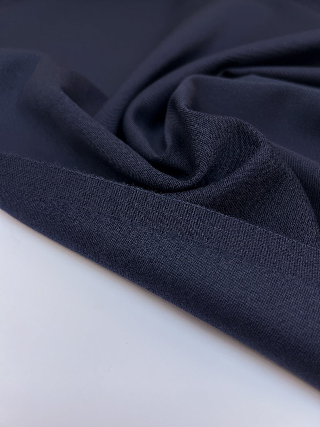 Wool Polyester Twill Purple Blue