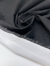 Italian White Wool Twill Fabric