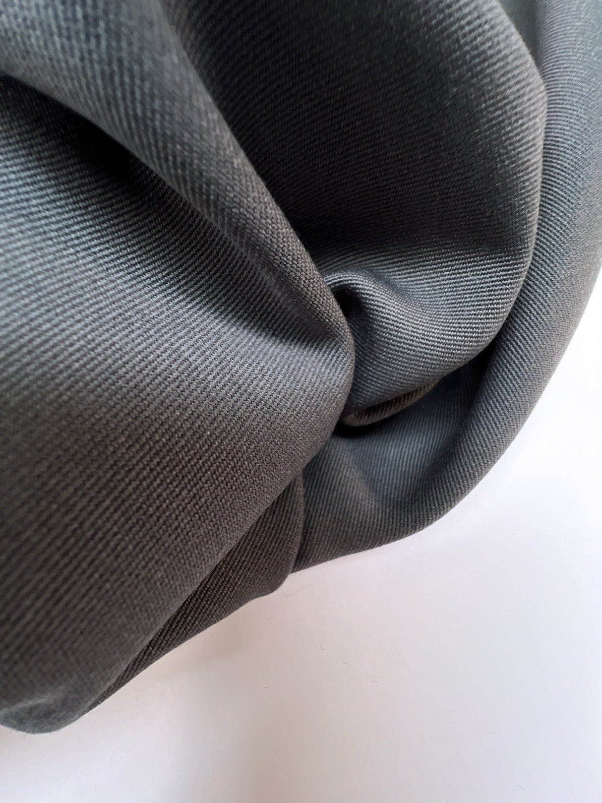 Wool Polyester Rep Weave Gray