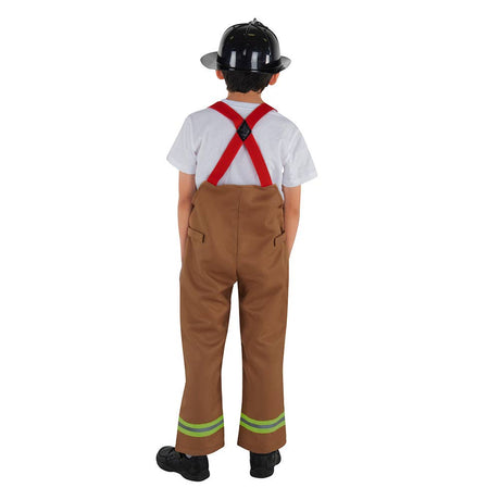 Brown Fire Fighter Costume - Kids