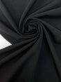 Black Wool Cotton Moiré Fabric