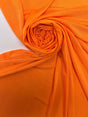 Orange Polyester Elastane Knitted Fabric