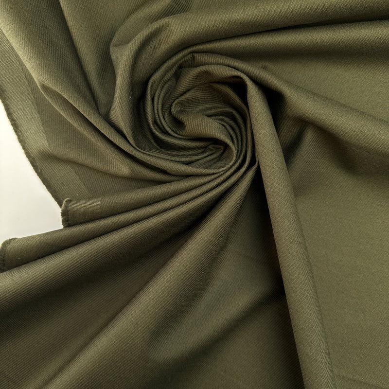 Cotton Twill With Elastane Green