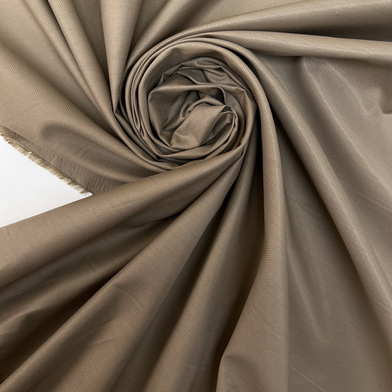 Cotton Nylon Twill Brown Beige