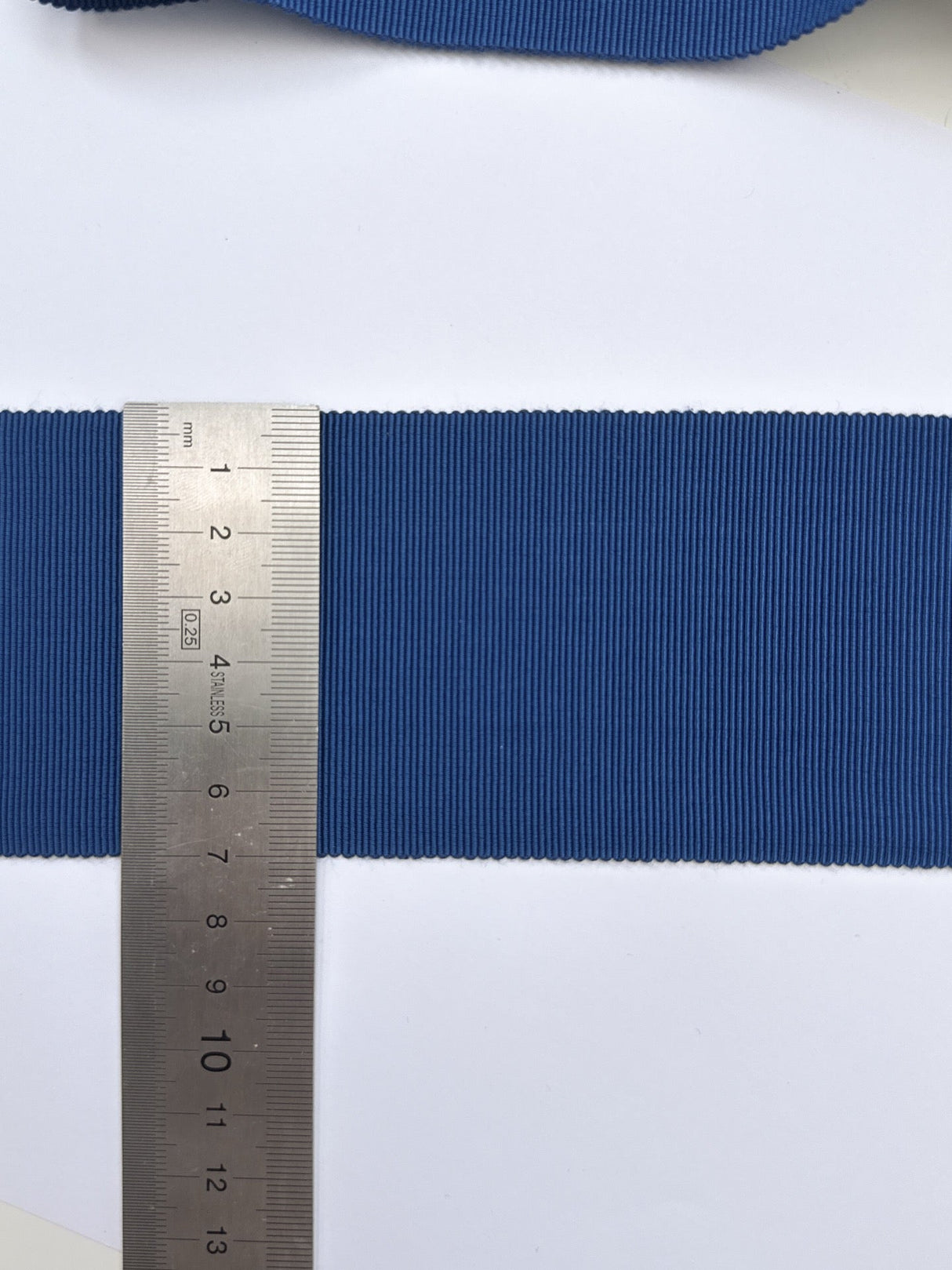 Blue Viscose Rep Weave Sewing Notions