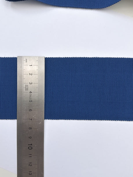 Blue Viscose Rep Weave Sewing Notions