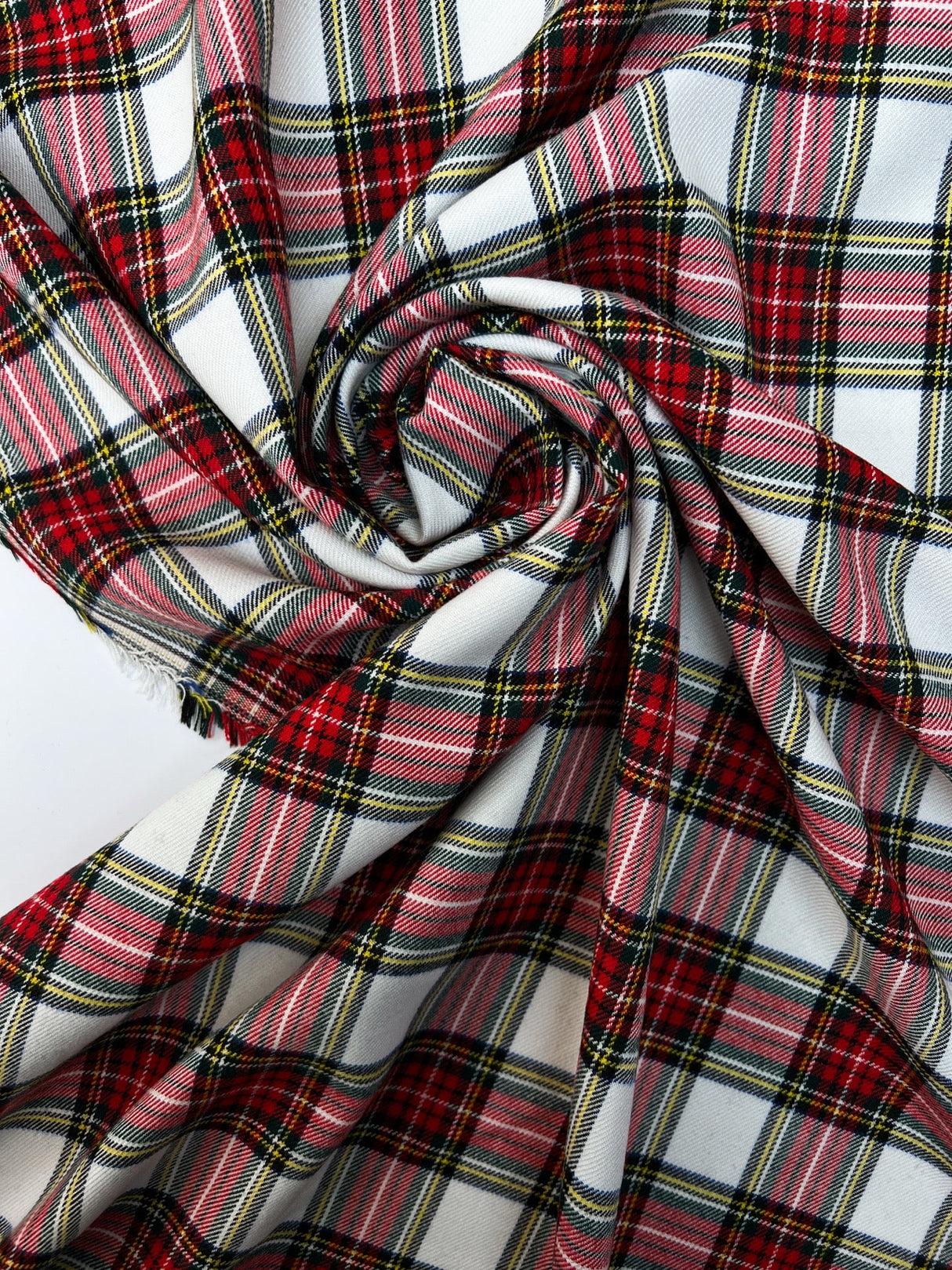 Viscose Tweed Checked Fabric