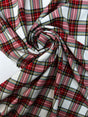 Viscose Tweed Checked Fabric