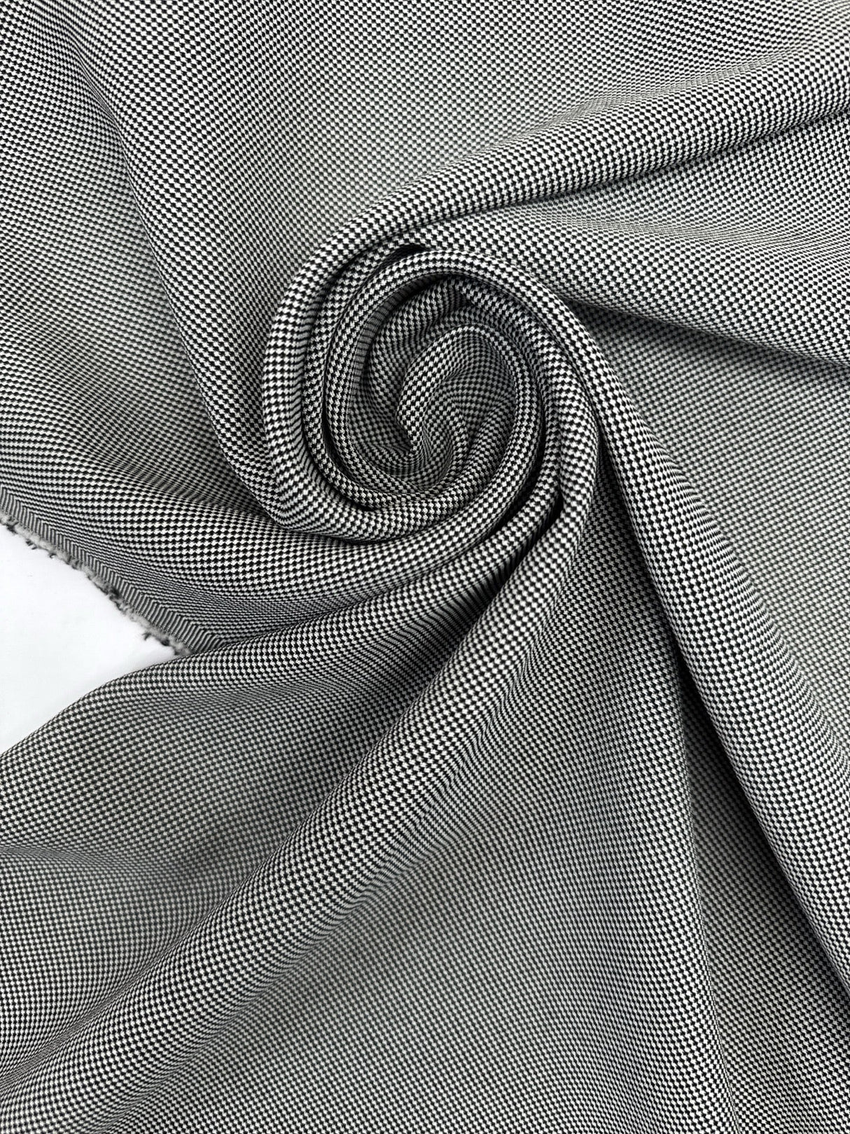 Cotton Suit Fabric Black White