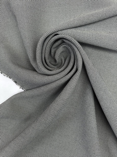 Cotton Suit Fabric Black White