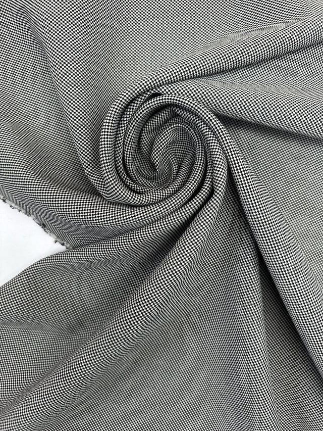 Cotton Suit Fabric Black White