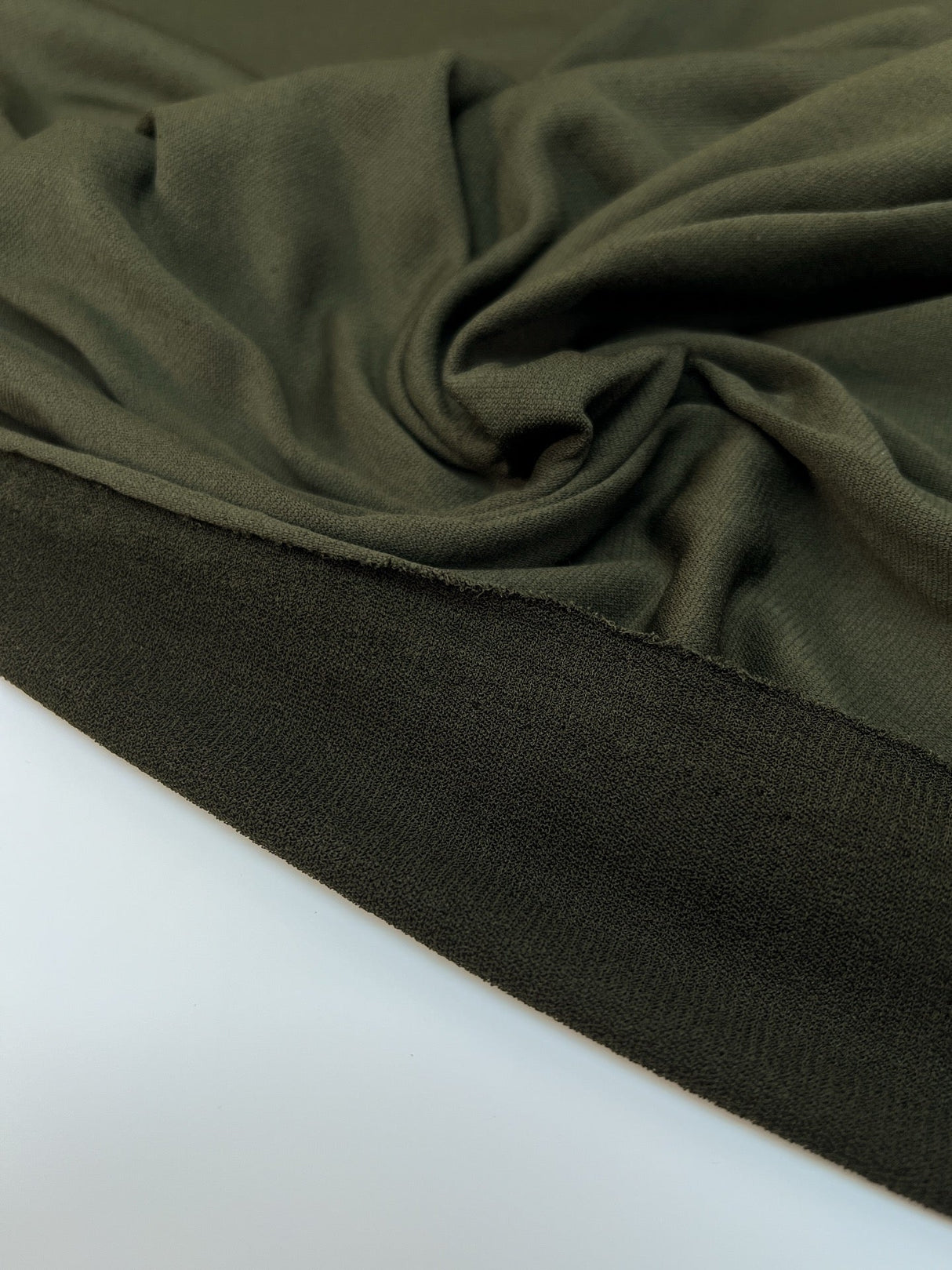 Green Stretch Knitted Fabric