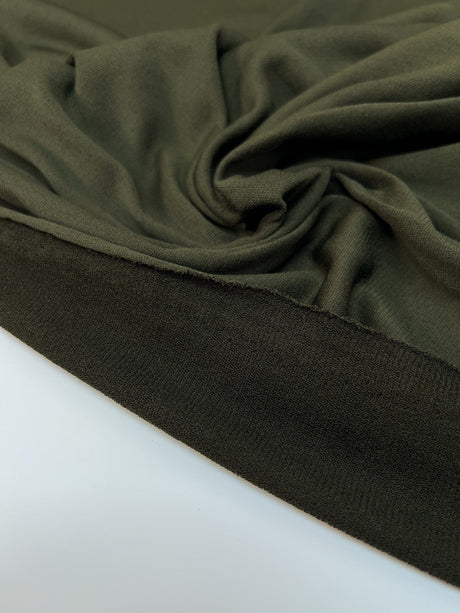 Green Stretch Knitted Fabric